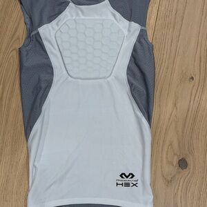 McDavid HEX Shirt in Gray and White with Built in Pads